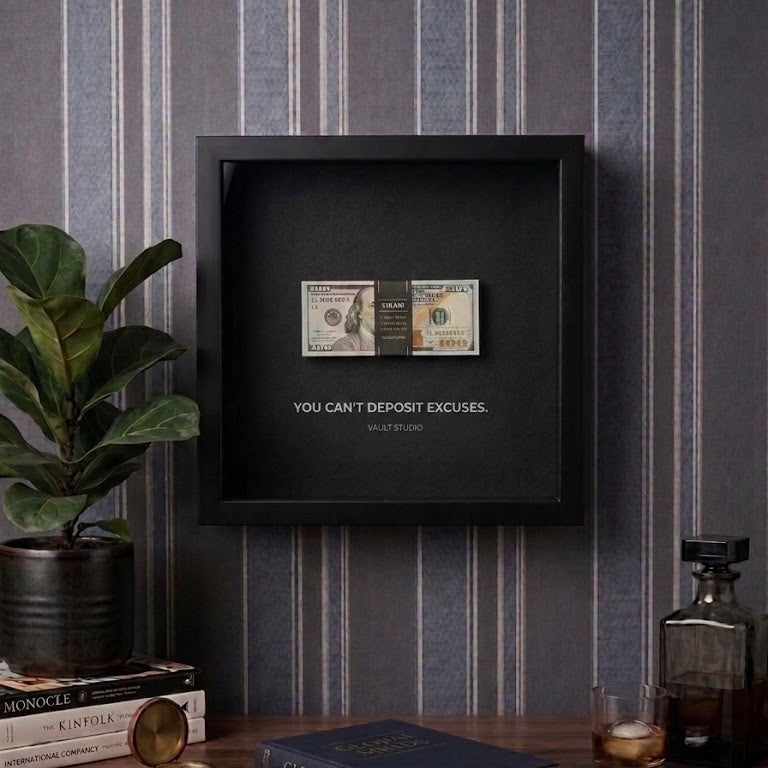 "You Can't Deposit Excuses" Old Money Frame For Decor