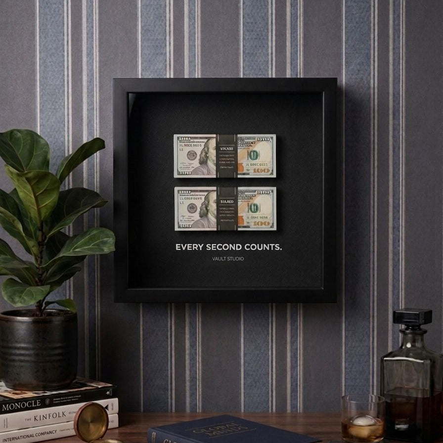 "Every Second Counts" Old Money Frame For Decor