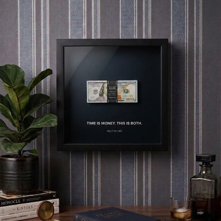 Time Is Money. This Is BOTH" Old Money Frame For Decor