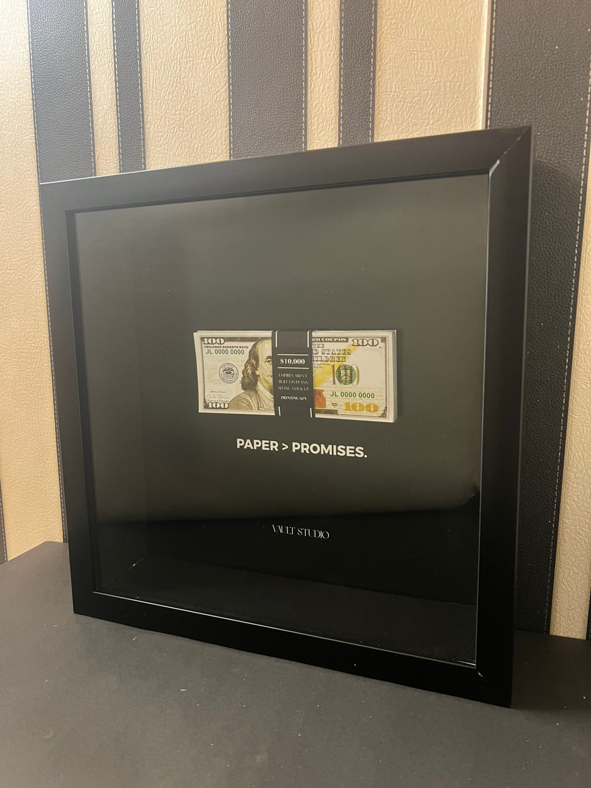 "PAPER & PROMISES" Old Money Frame For Decor