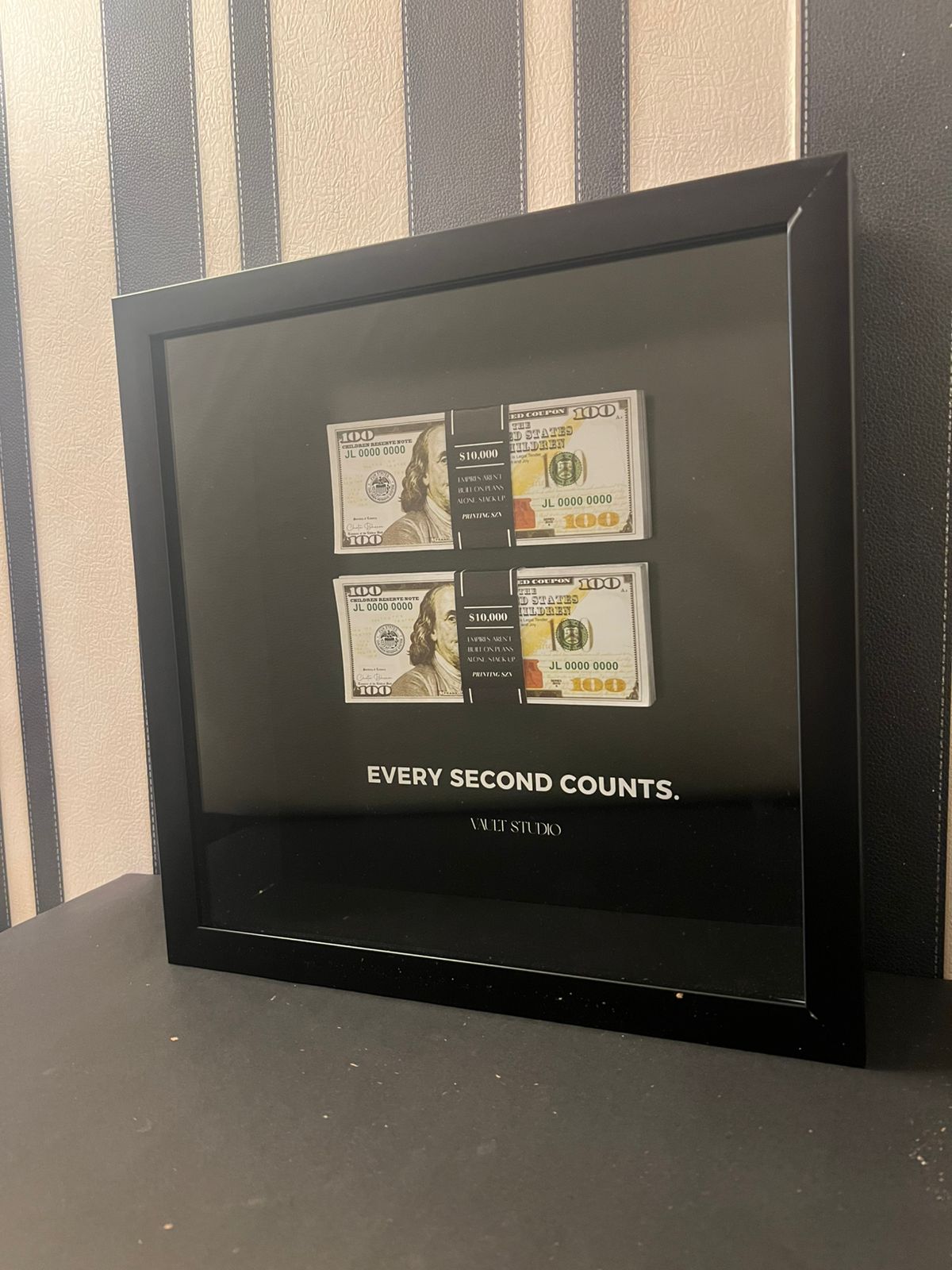 "Every Second Counts" Old Money Frame For Decor