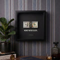 "MONEY NEVER SLEEPS" Old Money Frame For Decor