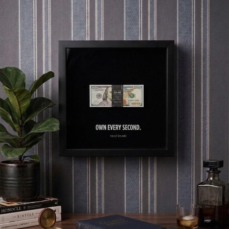 "OWN EVERY SECOND" Old Money Frame For Decor